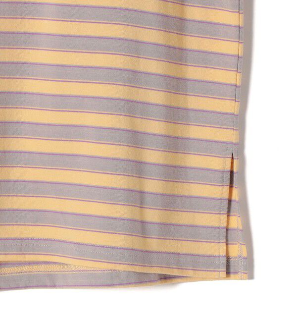 SHIPS for women「《予約》【WEB限定】マルチ ボーダー フレンチスリーブ プルオーバー」|Tシャツ・カットソー|