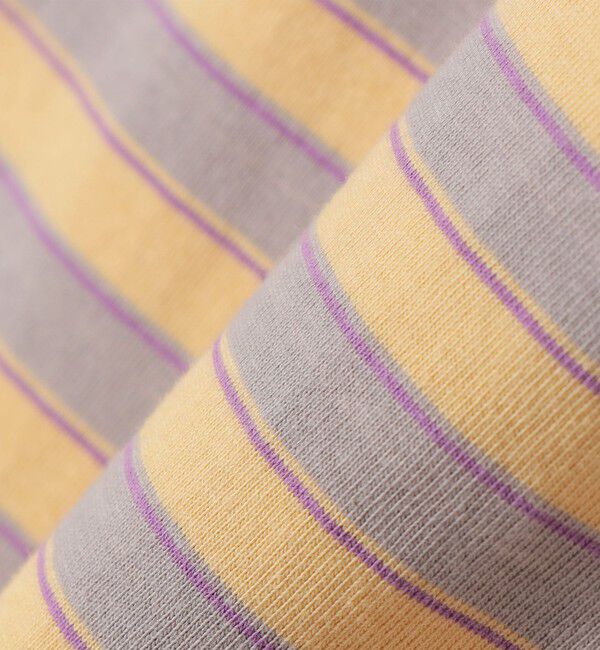 SHIPS for women「《予約》【WEB限定】マルチ ボーダー フレンチスリーブ プルオーバー」|Tシャツ・カットソー|