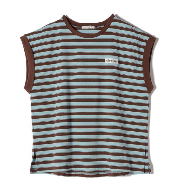 SHIPS for women「《予約》【WEB限定】マルチ ボーダー フレンチスリーブ プルオーバー」|Tシャツ・カットソー|