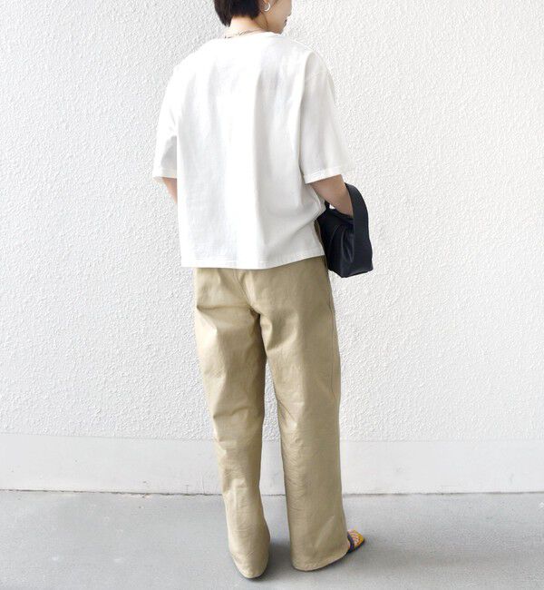 SHIPS for women「【WEB限定】オーガニック コットン 5分袖 フォト TEE」|Tシャツ・カットソー|