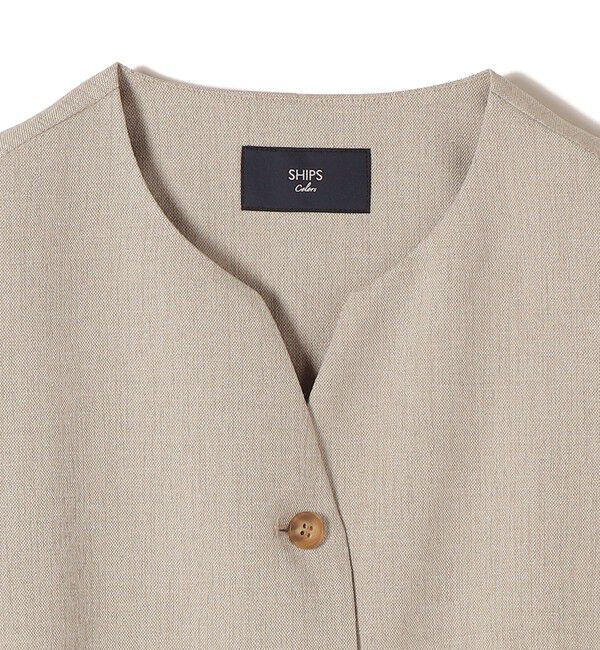 SHIPS Colors 「SHIPS Colors:〈洗濯機可能〉デラオックス スキッパー ジレ（セットアップ対応可能）◇」|ベスト・ジレ|