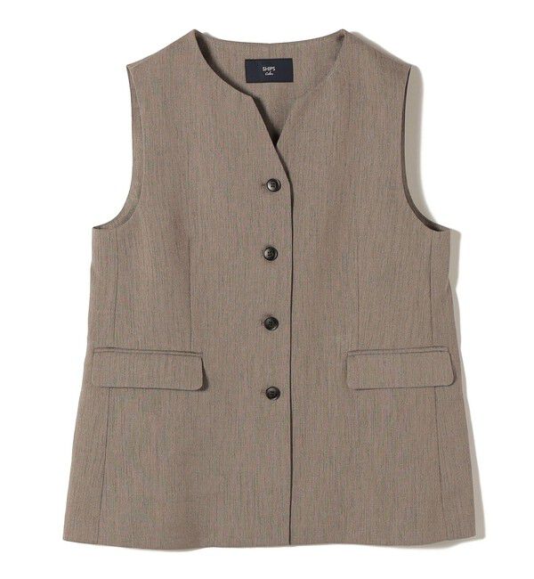 SHIPS Colors 「SHIPS Colors:〈洗濯機可能〉デラオックス スキッパー ジレ（セットアップ対応可能）◇」|ベスト・ジレ|