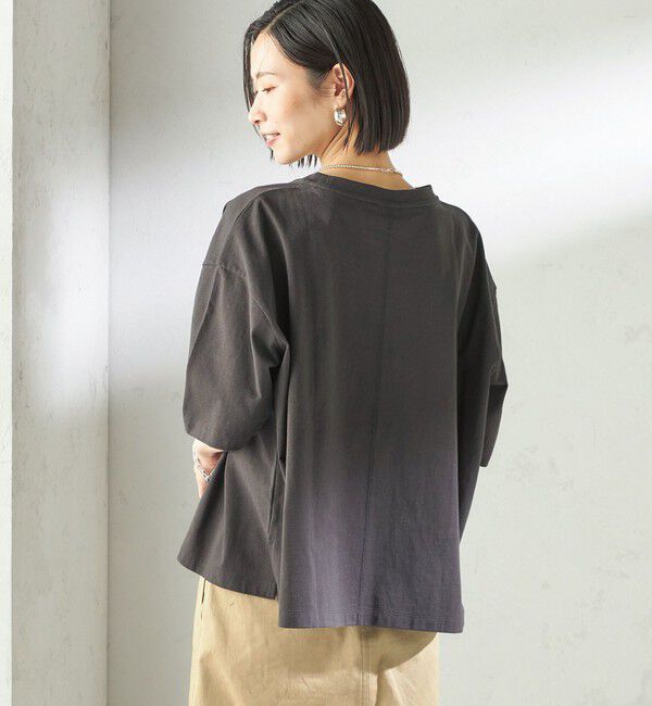 SHIPS for women「《予約》【一部WEB限定/ SHIPS別注】Champion: 5分袖 ロゴ プリント TEE」|Tシャツ・カットソー|