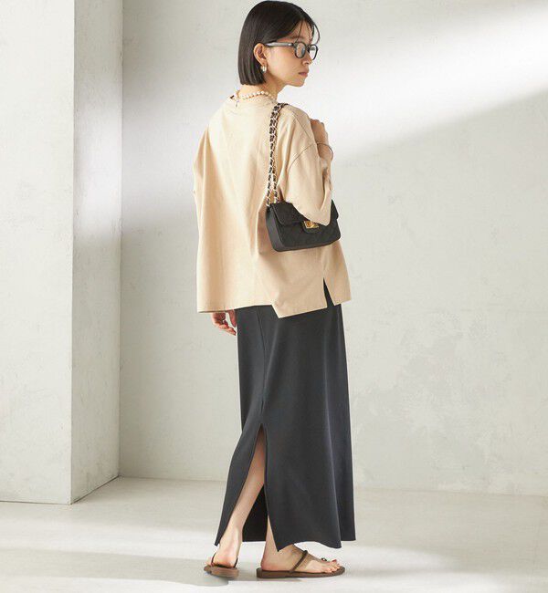 SHIPS for women「《予約》【一部WEB限定/ SHIPS別注】Champion: 5分袖 ロゴ プリント TEE」|Tシャツ・カットソー|