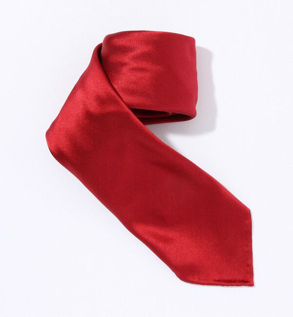 TOMORROWLAND GOODS「TOMORROWLAND シルク ソリッドタイ」|ネクタイ・蝶ネクタイ|レッド