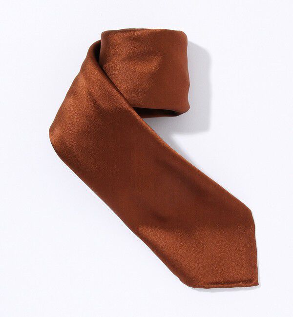 TOMORROWLAND GOODS「TOMORROWLAND シルク ソリッドタイ」|ネクタイ・蝶ネクタイ|ブラウン
