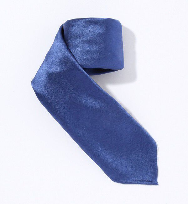 TOMORROWLAND GOODS「TOMORROWLAND シルク ソリッドタイ」|ネクタイ・蝶ネクタイ|ブルー