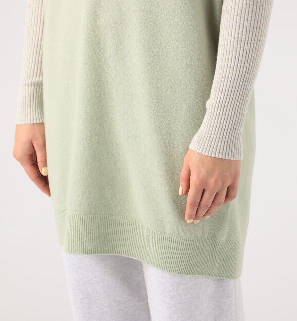 GALERIE VIE「スーパーファインウール Vネックベスト」|ニット・セーター|