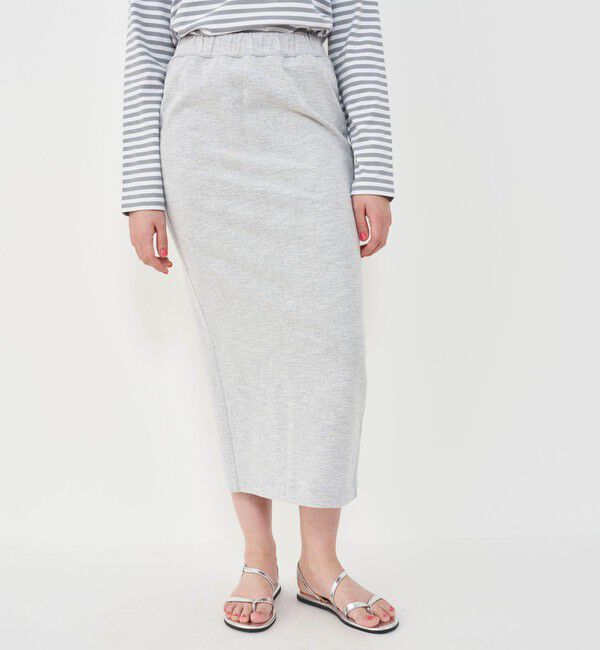 GALERIE VIE「ライトスラブジャージー Iラインロングスカート」|タイト|