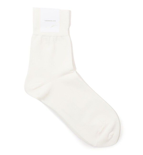 TOMORROWLAND GOODS「TOMORROWLAND コットンソックス」|ソックス|11 ホワイト