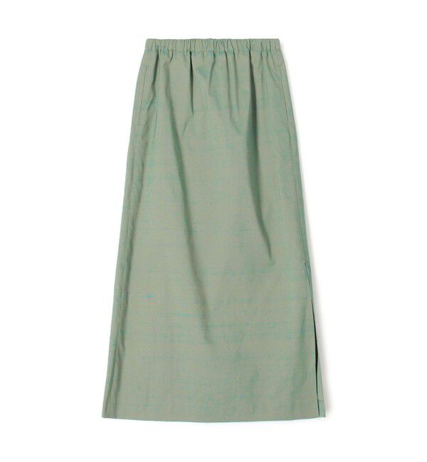 CABaN「シルクネップストレッチ ロングスカート」|スカート|51 ライトグリーン
