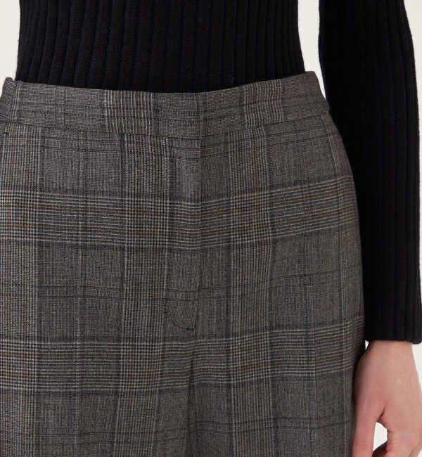 DES PRES「フランネルウールストレッチ セミワイドパンツ」|スラックス|