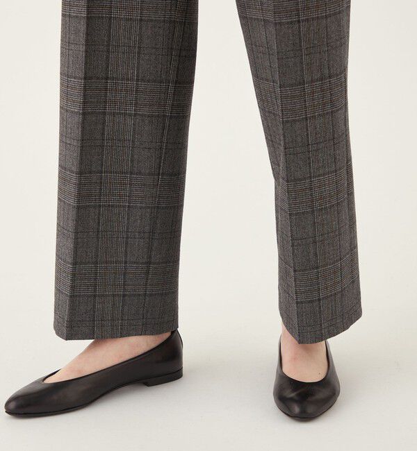 DES PRES「フランネルウールストレッチ セミワイドパンツ」|スラックス|