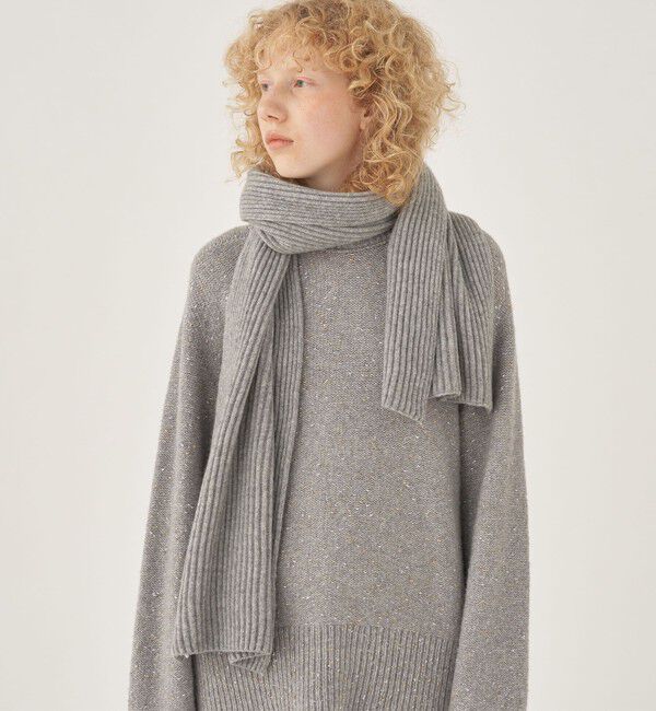 GALERIE VIE「GALERIE VIE ハンドフラットニット マフラー」|マフラー|