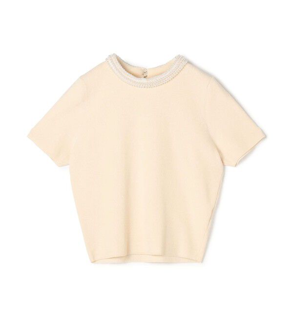 Ballsey「パールコンビ パディットカラープルオーバー」|ニット・セーター|11 ホワイト