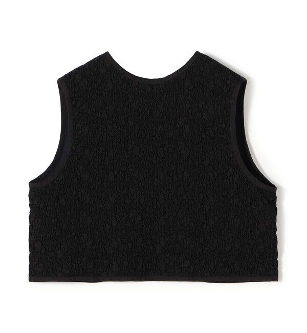 TOMORROWLAND collection「シャーリングフラワー フロンタブルトップス」|その他|19 ブラック