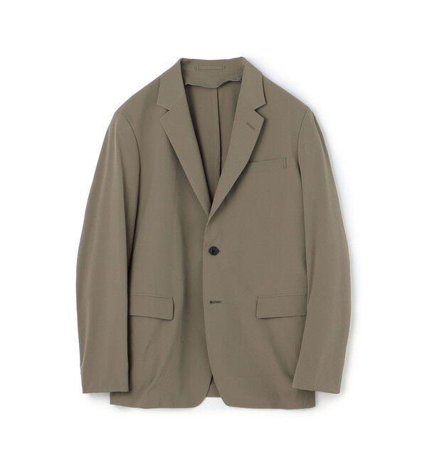 TOMORROWLAND MENS「ナイロンポリウレタン シングルブレステッド2Bジャケット」|テーラードジャケット|43 ベージュ