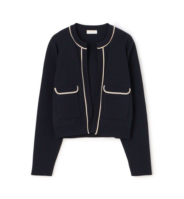 Ballsey「ミラノリブ クルーネックカーディガン」|カーディガン|69 ネイビー