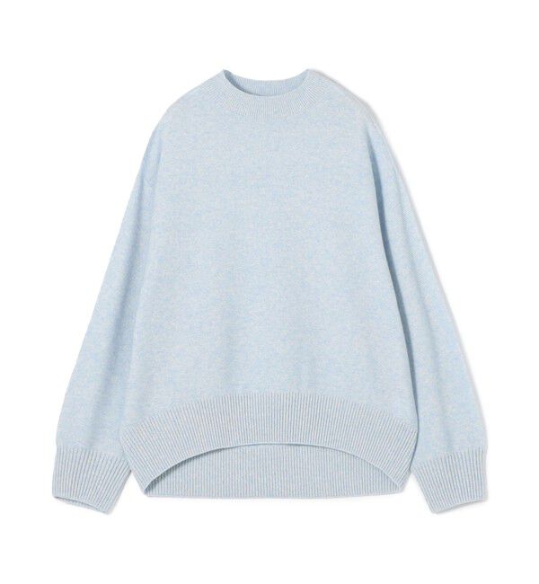 GALERIE VIE「カシミヤコットン ビルドネックプルオーバー」|ニット・セーター|61 ライトブルー