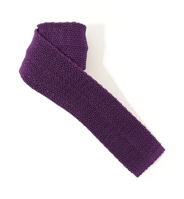 TOMORROWLAND GOODS「TOMORROWLAND シルク ニットタイ」|ネクタイ・蝶ネクタイ|77 パープル