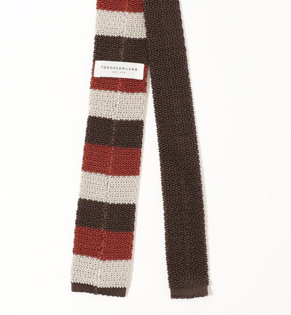 TOMORROWLAND GOODS「TOMORROWLAND シルク ボーダーニットタイ」|ネクタイ・蝶ネクタイ|