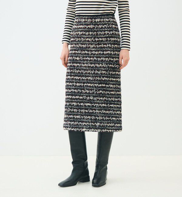 TOMORROWLAND collection「ファンシートリコット タイトストレートスカート」|タイト|