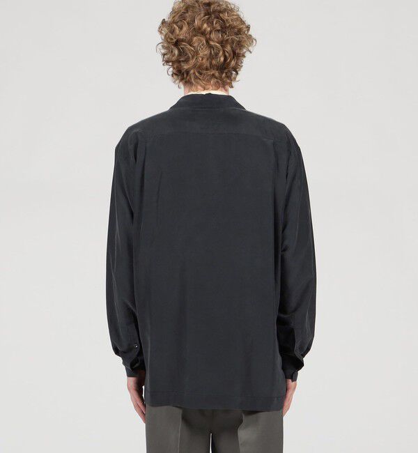 TOMORROWLAND MENS「シルク オープンカラー ダブルポケット ロングスリーブシャツ」|シャツ・ブラウス|