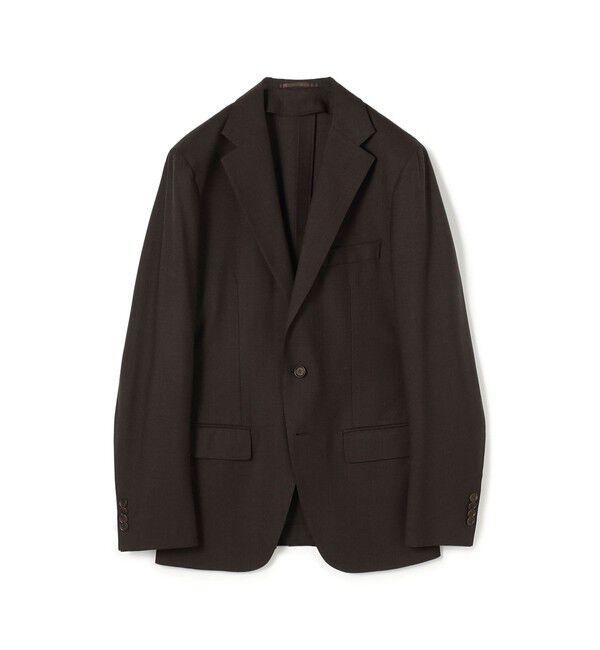 TOMORROWLAND MENS「SUPER120&rsquo;Sウール ストレッチ シングルブレステッド 2Bジャケット」|テーラードジャケット|49 ダークブラウン