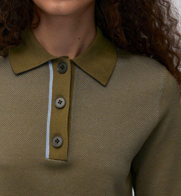 BACCA「ダブルカラーピケ ミニポロカラーハーフスリーブ」|ポロシャツ|