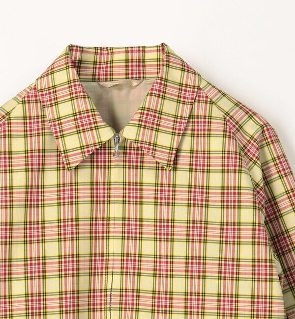 CABaN「ポリエステル チェックダブルジップブルゾン」|ブルゾン・スタジャン|