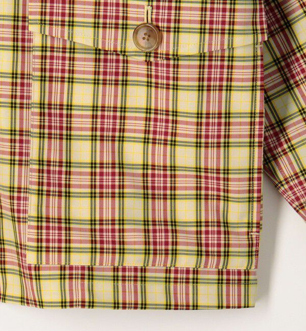 CABaN「ポリエステル チェックダブルジップブルゾン」|ブルゾン・スタジャン|