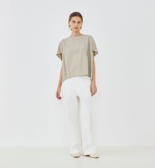 GALERIE VIE「【WEB先行予約】コットン シェルワイドプルオーバー」|シャツ・ブラウス|