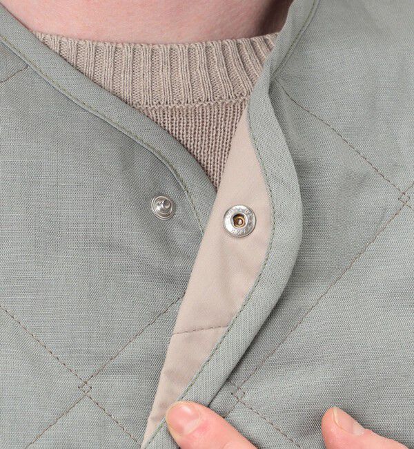 TOMORROWLAND BUYING WEAR「LAVENHAM UNWADDED THORNHAM リネンコットン キルティングベスト」|ベスト・ジレ|