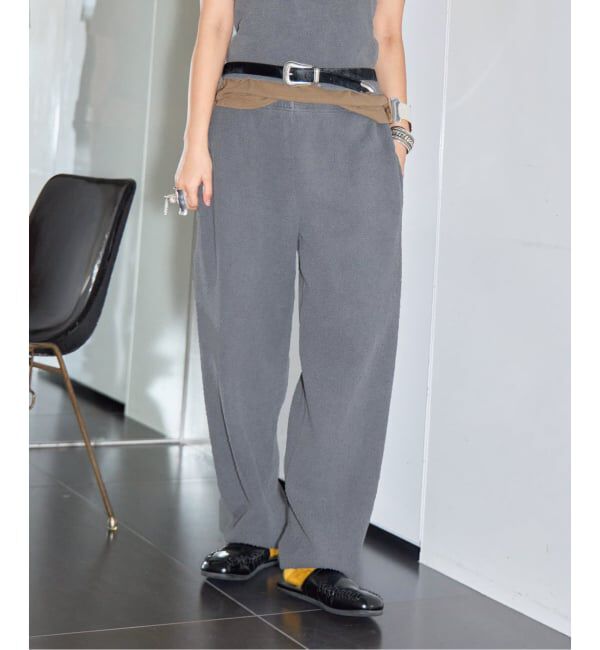  「ASHER AGNES BOUCLE SWEATPANT L406-J131：パンツ」|その他|ブラック A