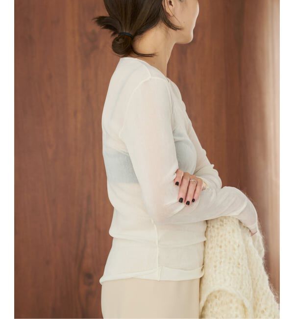 Plage「《追加》Flocky Mesh ロンT」|Tシャツ・カットソー|