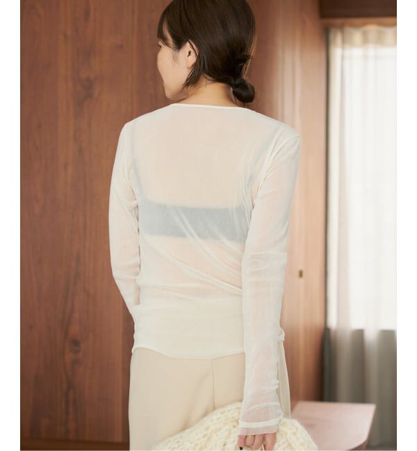 Plage「《追加》Flocky Mesh ロンT」|Tシャツ・カットソー|