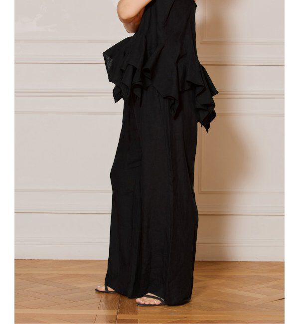 IENA LA BOUCLE「《追加》IENA LA BOUCLE リネンブロードイージーパンツ(ブラック)」|その他|