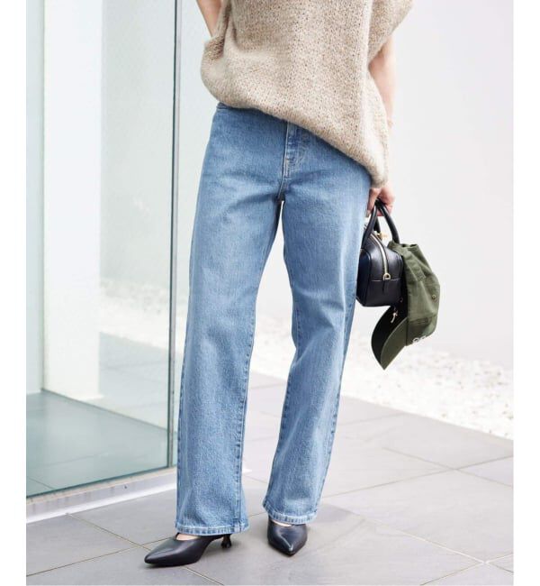 SLOBE IENA「《3サイズ展開/追加6》LE DENIM ストレートデニムパンツ」|デニム|