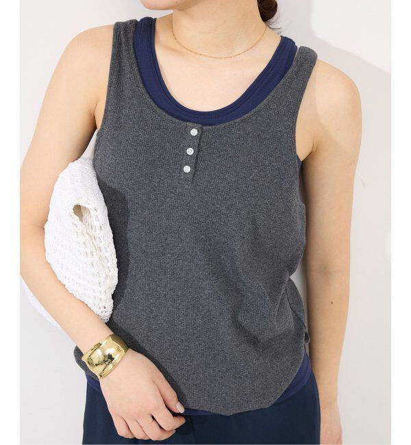 SLOBE IENA「ヘンリーパックタンク」|Tシャツ・カットソー|