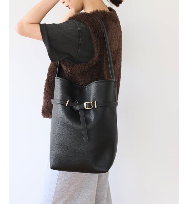 SLOBE IENA「SLOBE ベルトスクエアトートバッグ」|ショルダー・メッセンジャー|