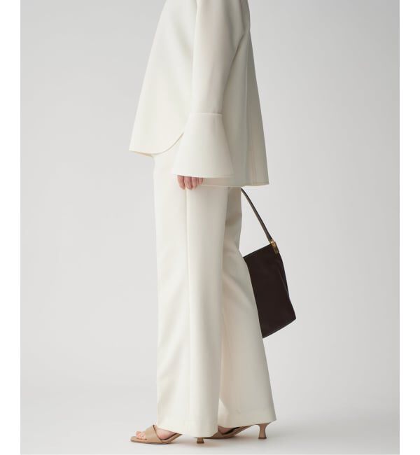 VERMEIL par iena「《追加》ダブルクロスストレッチパンツ」|スラックス|