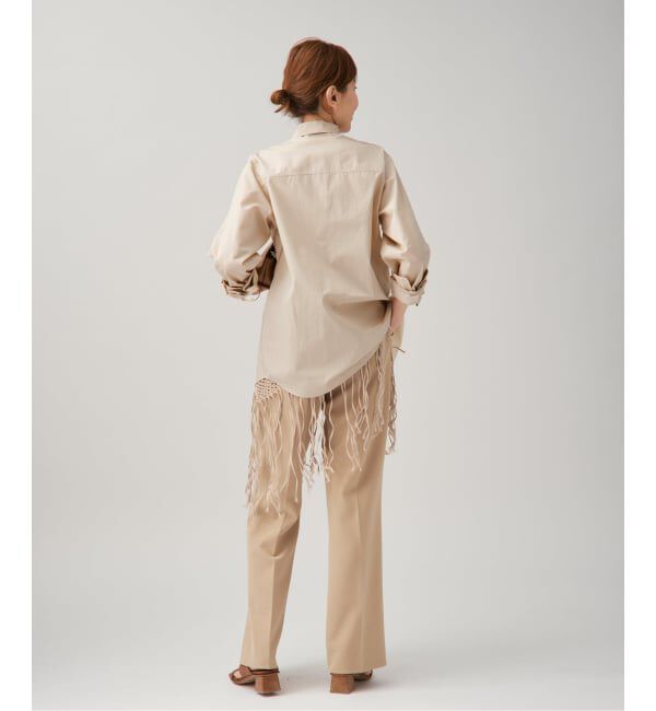 VERMEIL par iena「《追加》ダブルクロスストレッチパンツ」|スラックス|