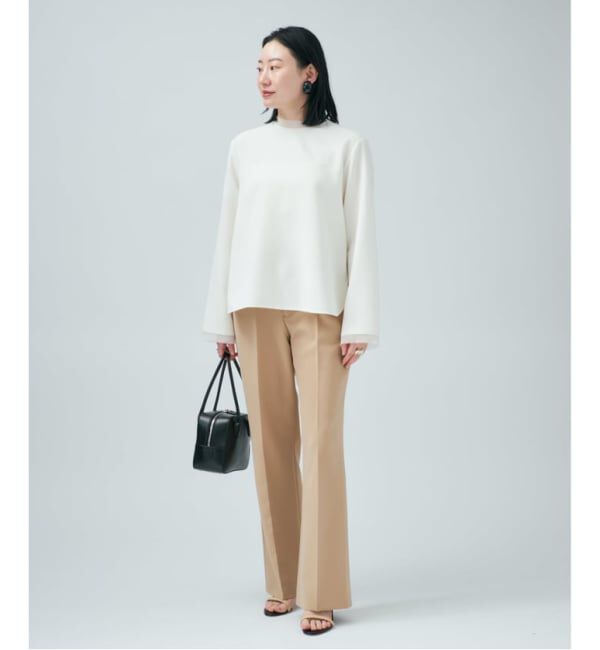 VERMEIL par iena「《追加》ダブルクロスストレッチパンツ」|スラックス|