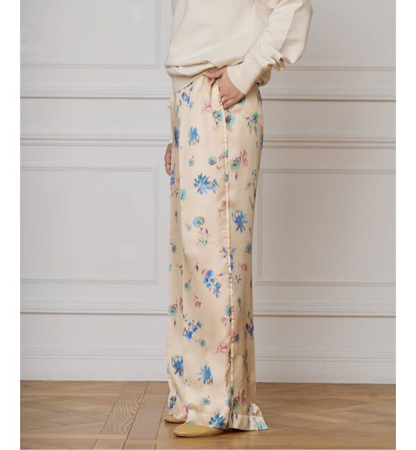 IENA LA BOUCLE「IENA LA BOUCLE ボタニカルプリントイージーパンツ」|その他|