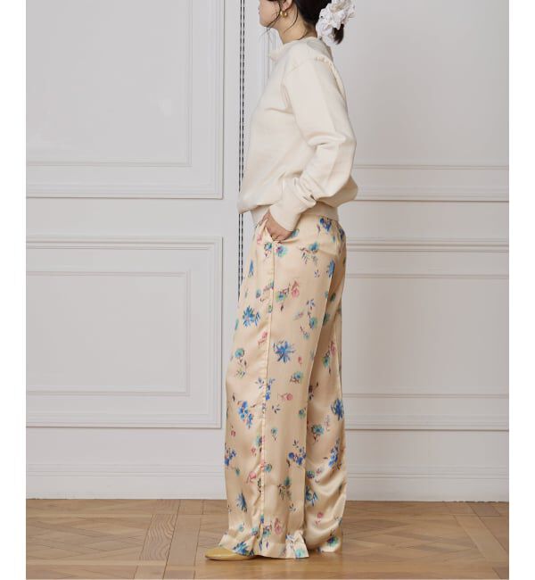 IENA LA BOUCLE「IENA LA BOUCLE ボタニカルプリントイージーパンツ」|その他|