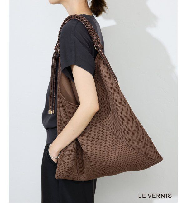 SLOBE IENA「《WEB限定/追加》LE VERNIS パラコードハンドルメッシュバック 235-211505」|ショルダー・メッセンジャー|