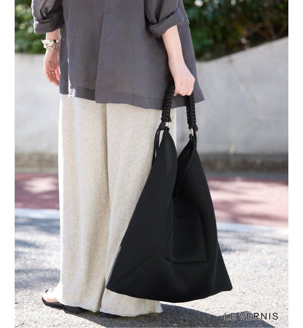 SLOBE IENA「《WEB限定/追加》LE VERNIS パラコードハンドルメッシュバック 235-211505」|ショルダー・メッセンジャー|