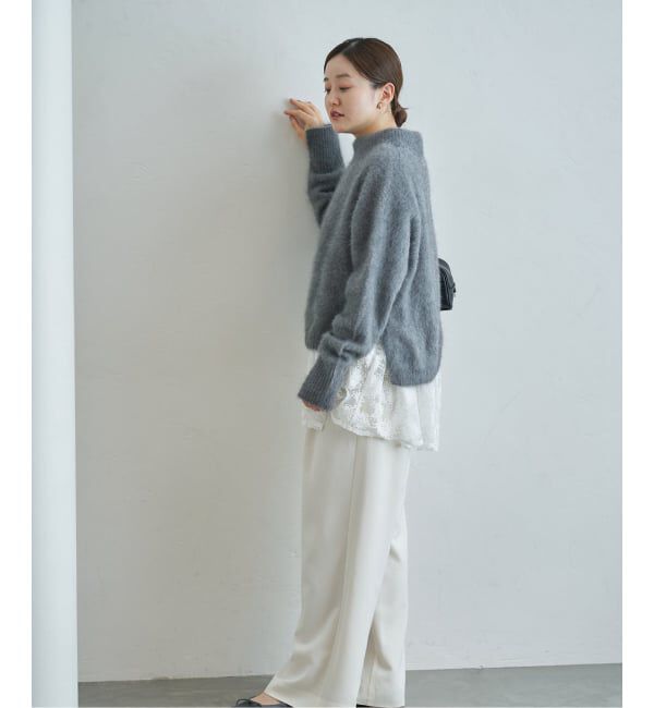 IENA「フラワーレース ペプラムブラウス」|シャツ・ブラウス|