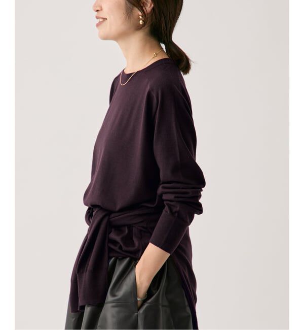 VERMEIL par iena「GLOW wool crew knit」|ニット・セーター|