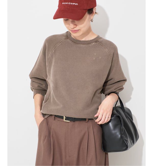 SLOBE IENA「《追加》Collegiate Pacific SLOBE別注 ダメージスウェット」|スウェット・ジャージ|